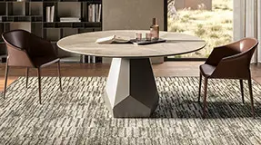 Mesa de comedor redonda keramik Zermatt Cattelan Italia