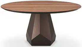 Mesa de comedor redonda madera Zermatt Cattelan Italia