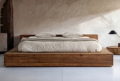 Cama de madera Truel para colchón de 180x200