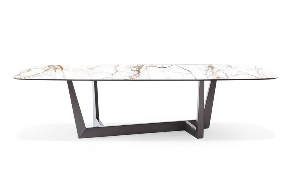 Mesa de comedor esquinas redondeadas de 200x108 Art Bonaldo