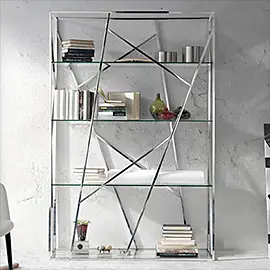 Muebles de acero y cristal