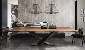 Mesa de comedor madera Stratos Cattelan