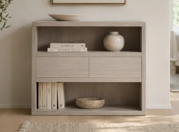 Mueble auxiliar 2 cajones nórdico Sendai
