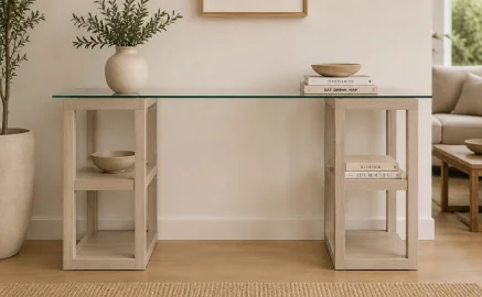 Mesa de escritorio roble nórdica Sapporo
