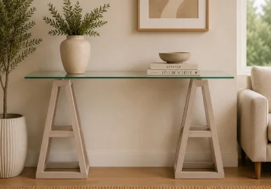 Mesa de escritorio roble pirámide nórdico Saporo