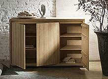 Aparador roble natural nordik 3 puertas