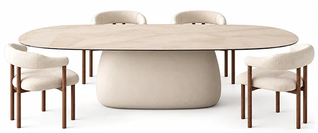 Mesa de comedor Botero: Arte Cerámico by Cattelan Italia Mesa de comedor Botero: Arte Cerámico by Cattelan Italia