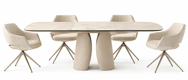 Mesa de comedor extensible Azua