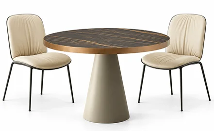 Mesa de comedor redonda keramik bistrot Saturno Cattelan Mesa de comedor redonda keramik bistrot Saturno Cattelan
