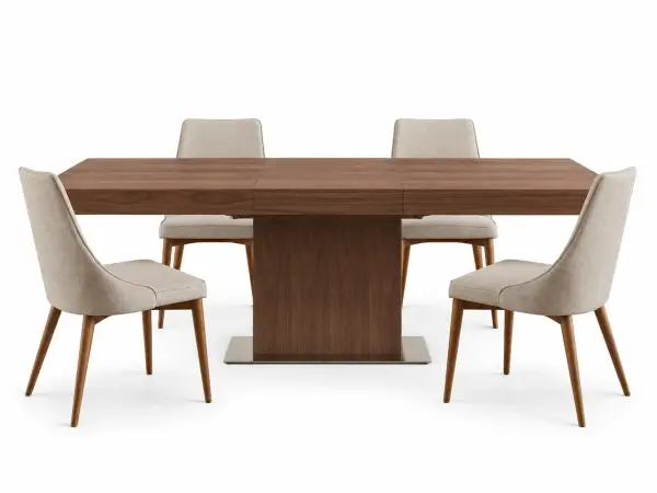 Mesa de comedor extensible Moderna Tarqui