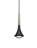 Lámpara de techo negra con detalles en oro Rain Lámpara de techo negra con detalles en oro Rain