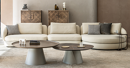 Sof con chaise longue redondo Craig Cattelan