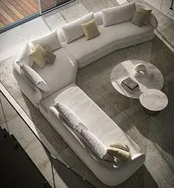 Sofá rinconero curvo Craig Cattelan