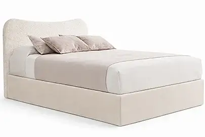 Cama con canapé tapizada Moon