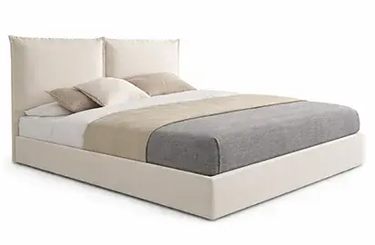 Cama con canapé tapizada Mikonos