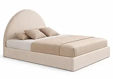 Cama con canapé tapizada media luna Cama con canapé tapizada media luna