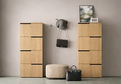 Zapatero 4  gabetas roble natural GolaUp