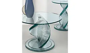Mesa auxiliar redonda cristal Elica Tonelli