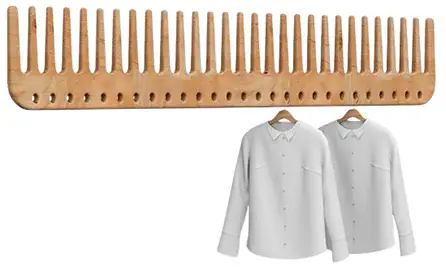 Perchero madera maciza de cedro La Pettineuse