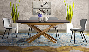 Mesa de comedor extensible porcelnica Tendis