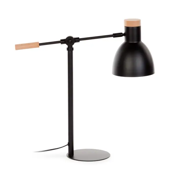 SCARLETT lampara de mesa metalica negro