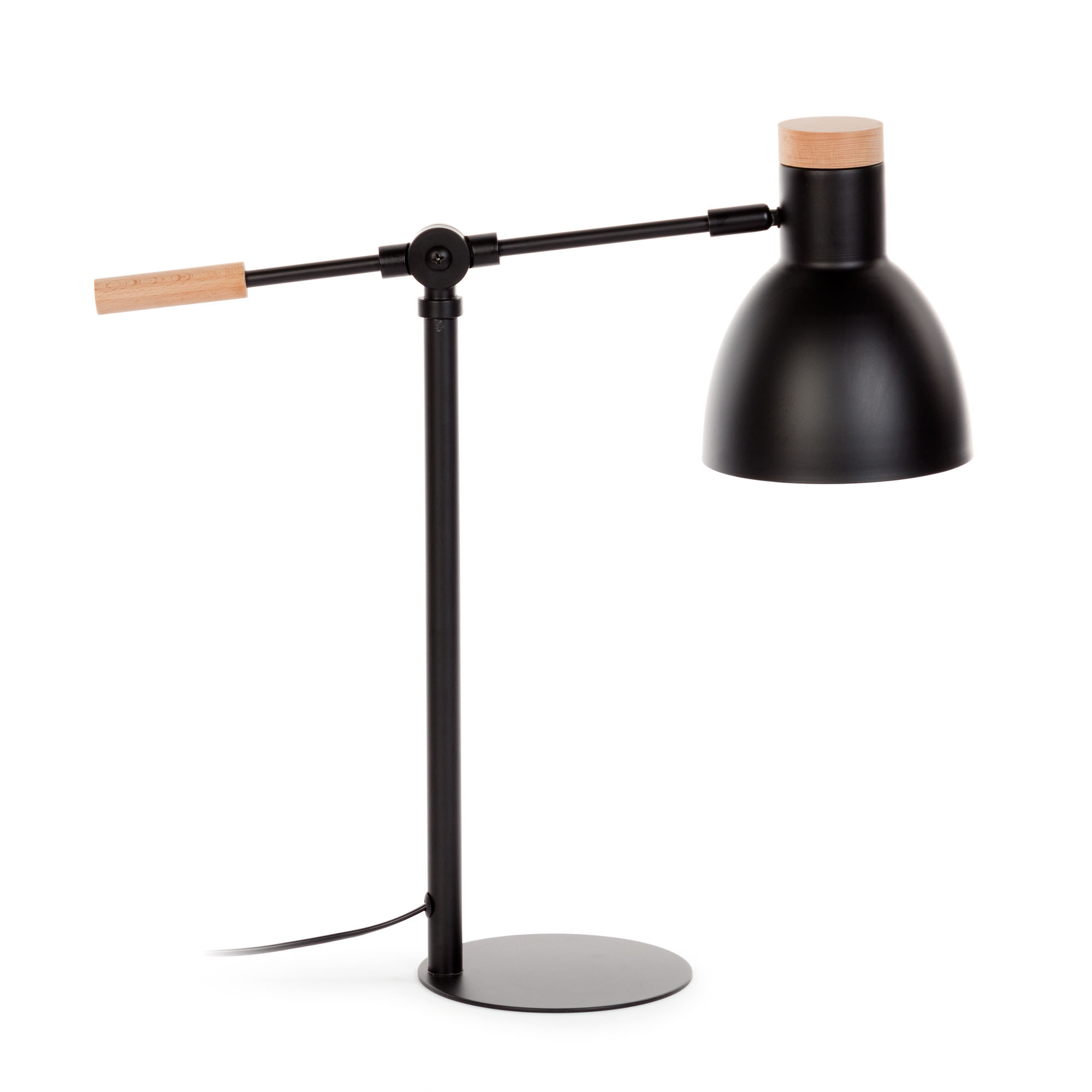 SCARLETT lampara de mesa metalica negro