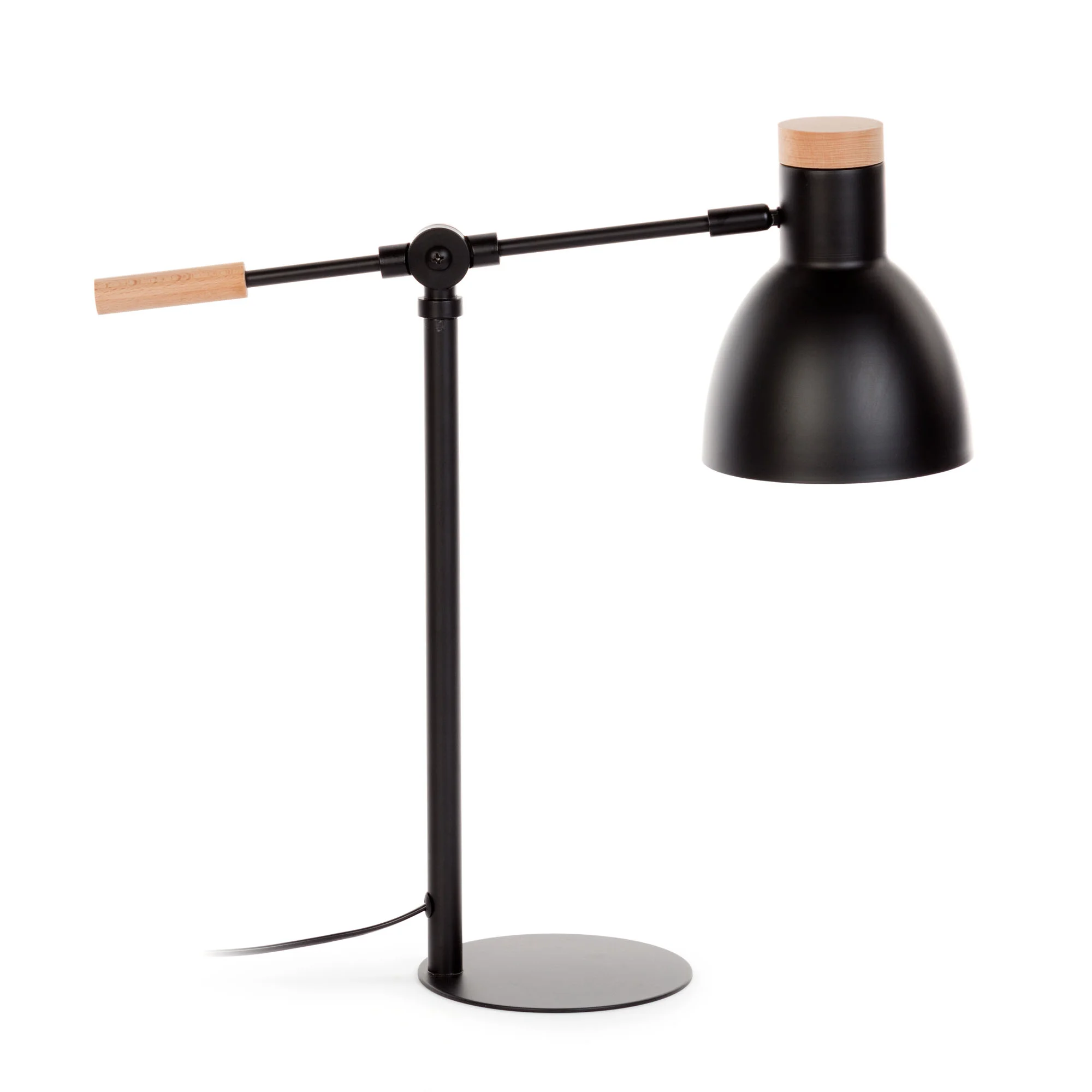 SCARLETT lampara de mesa metalica negro
