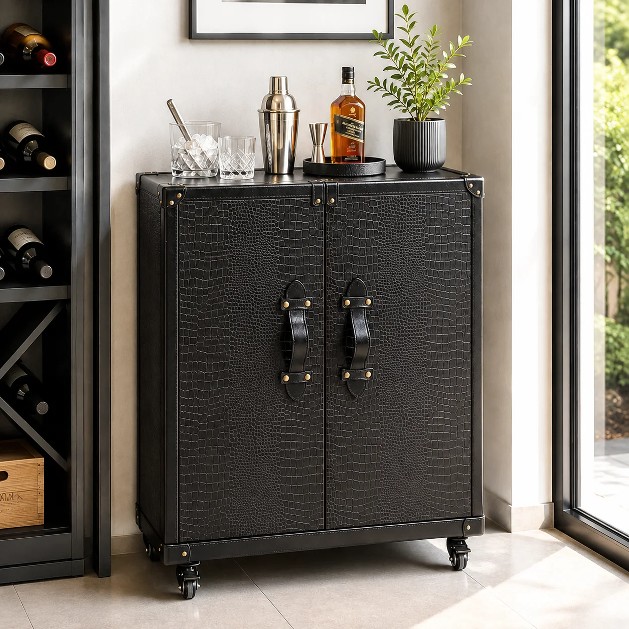 Mueble Bar con Ruedas Trunk