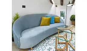 Sofá curvo diseño Bellucci