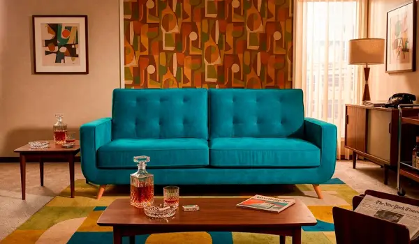 Sofá Sterling Cooper Retro Turquesa