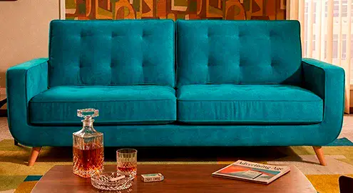 Sofá Sterling Cooper Retro Turquesa