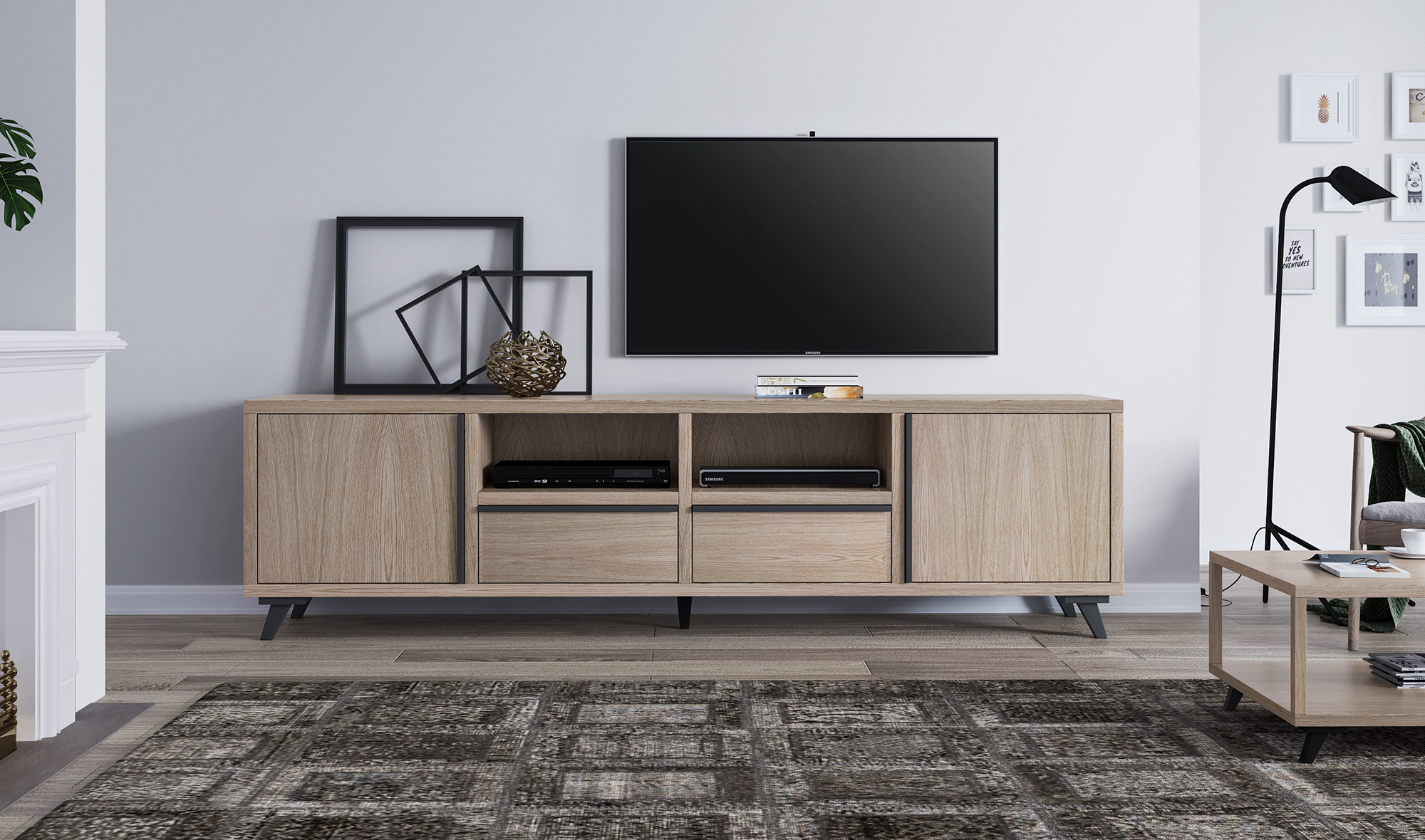 Mueble tv pequeño nórdico Sendai