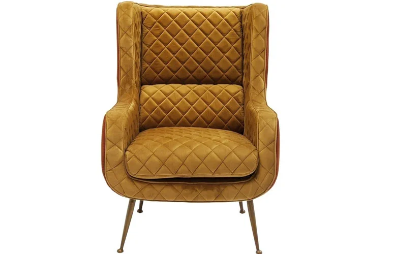 Sillón Nonna tapizado amarillo Sillón Nonna tapizado amarillo