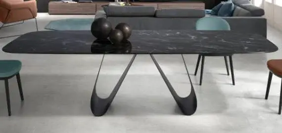 Mesa de comedor porcelánico barril Paxus