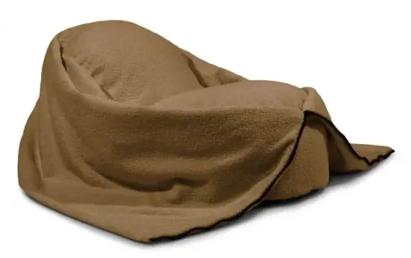 Puff Cocoon tapizado en acabado Waves 