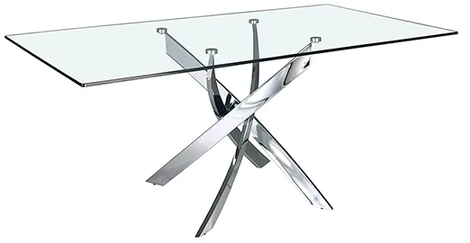 Mesa de comedor rectangular cristal Xenon