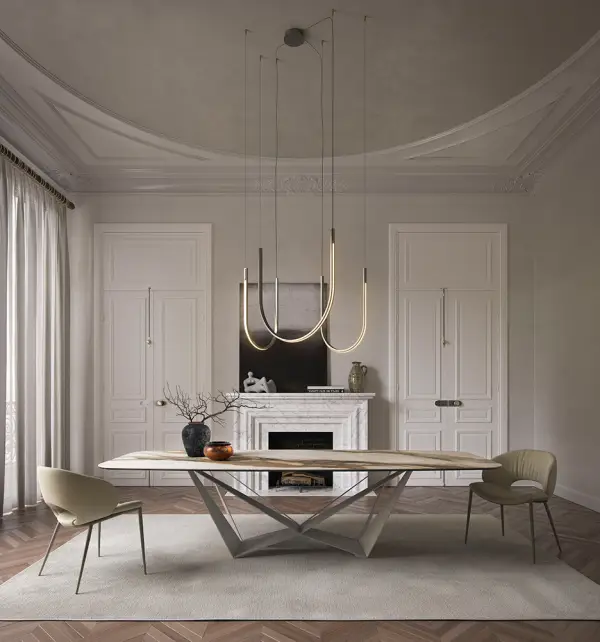 Mesa de comedor Skorpio keramic Ardesia