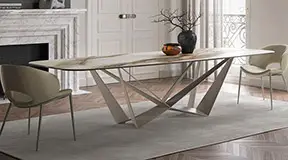 Mesa de comedor Skorpio keramic Ardesia