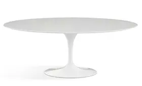 Mesa de comedor ovalada moderna mármol Neptur lig. defectos
