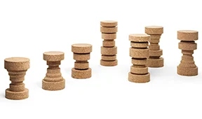 Taburete bajo corcho natural King y Queen Taburete bajo corcho natural King y Queen