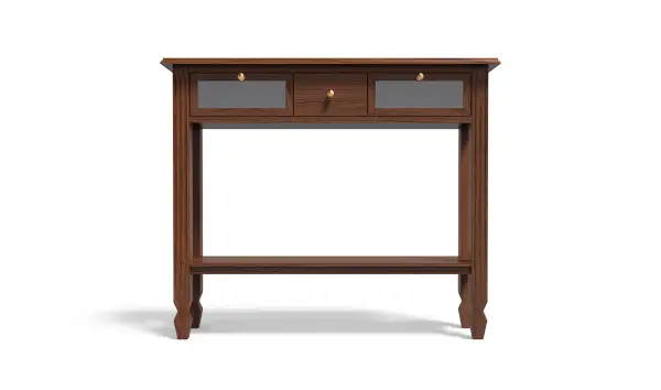 Consola 3 cajones cristal colonial Brookling