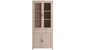 Vitrina roble 4 puertas 1 cajón PORTOBELLO
