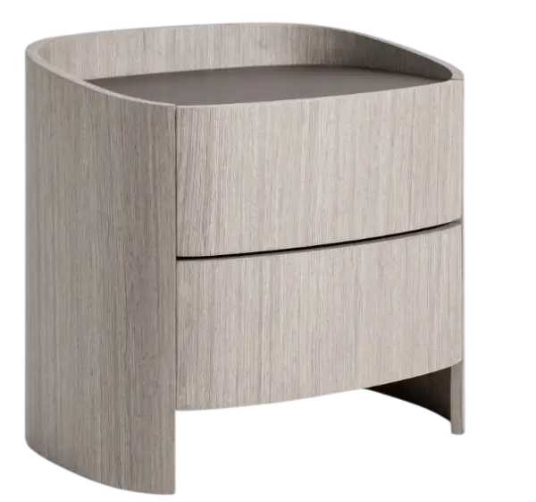 Mesa de noche gris Burkina Mesa de noche gris Burkina