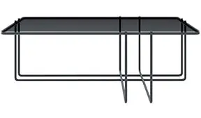 Mesa de centro metal y cristal trasimeno Varila by Bodonni
