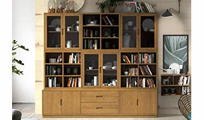 Vitrina 4 cajones industrial Loft Natur Vitrina 4 cajones industrial Loft Natur