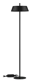 Lámpara de pie Velio negra