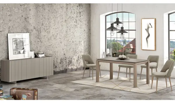 Mesa de comedor extensible nórdica Nibba