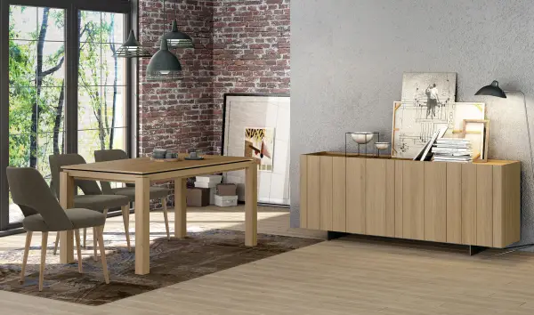 Mesa de comedor extensible nórdica Nibba