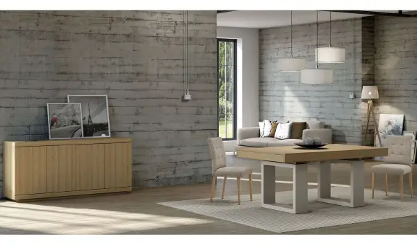 Mesa de comedor extensible nórdica Dalarna