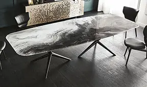 Mesa de comedor crystalart Atlantis Cattelan